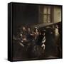 The Calling of St. Matthew by Caravaggio-null-Framed Stretched Canvas