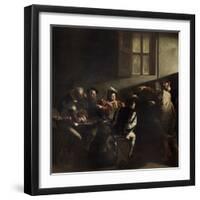 The Calling of St. Matthew by Caravaggio-null-Framed Giclee Print