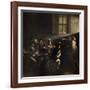 The Calling of St. Matthew by Caravaggio-null-Framed Giclee Print