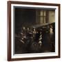 The Calling of St. Matthew by Caravaggio-null-Framed Giclee Print