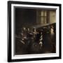 The Calling of St. Matthew by Caravaggio-null-Framed Giclee Print