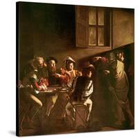 The Calling of St. Matthew, C.1598-1601-Caravaggio-Stretched Canvas