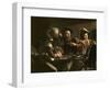 The Calling of St. Matthew, C.1598-1601-Caravaggio-Framed Giclee Print