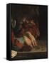 The Calling of St Matthew-Caravaggio-Framed Stretched Canvas