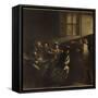 The Calling of St Matthew-Caravaggio-Framed Stretched Canvas