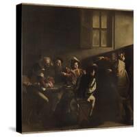 The Calling of St Matthew-Caravaggio-Stretched Canvas