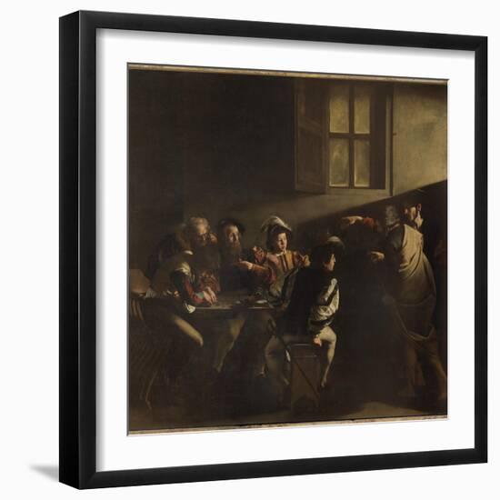 The Calling of St Matthew-Caravaggio-Framed Giclee Print