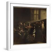 The Calling of St Matthew-Caravaggio-Framed Giclee Print