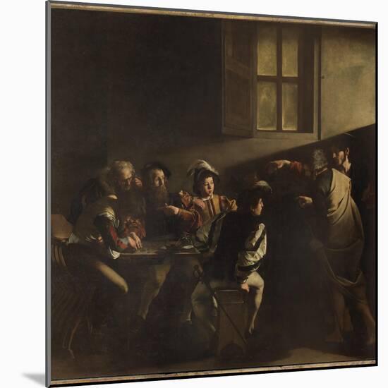 The Calling of St Matthew-Caravaggio-Mounted Giclee Print