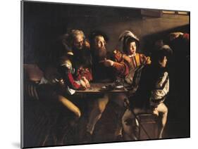 The Calling of St Matthew-Caravaggio-Mounted Giclee Print