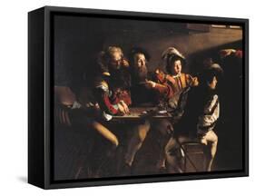 The Calling of St Matthew-Caravaggio-Framed Stretched Canvas