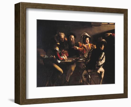 The Calling of St Matthew-Caravaggio-Framed Giclee Print