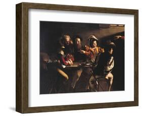 The Calling of St Matthew-Caravaggio-Framed Giclee Print