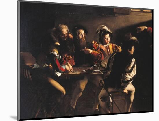 The Calling of St Matthew-Caravaggio-Mounted Giclee Print