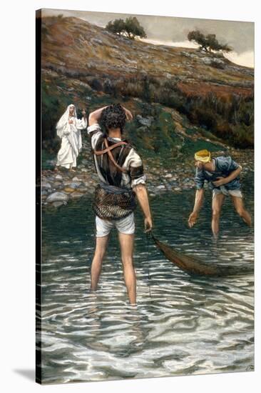 The Calling of St. Peter and St. Andrew, Illustration for 'The Life of Christ', C.1886-94-James Tissot-Stretched Canvas