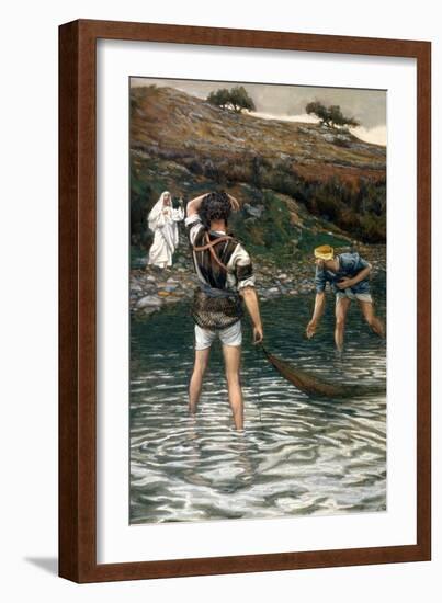 The Calling of St. Peter and St. Andrew, Illustration for 'The Life of Christ', C.1886-94-James Tissot-Framed Giclee Print