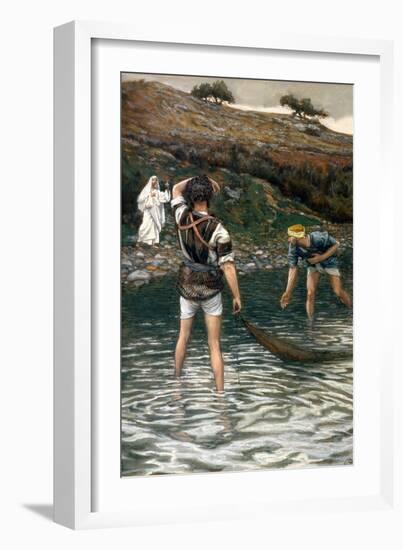 The Calling of St. Peter and St. Andrew, Illustration for 'The Life of Christ', C.1886-94-James Tissot-Framed Giclee Print