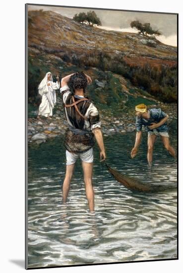 The Calling of St. Peter and St. Andrew, Illustration for 'The Life of Christ', C.1886-94-James Tissot-Mounted Giclee Print