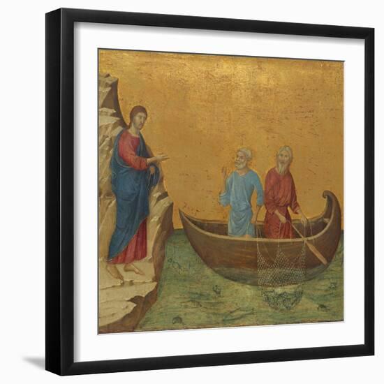 The Calling of the Apostles Peter and Andrew, 1308/1311-Duccio Di buoninsegna-Framed Giclee Print