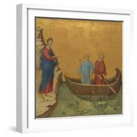 The Calling of the Apostles Peter and Andrew, 1308/1311-Duccio Di buoninsegna-Framed Giclee Print