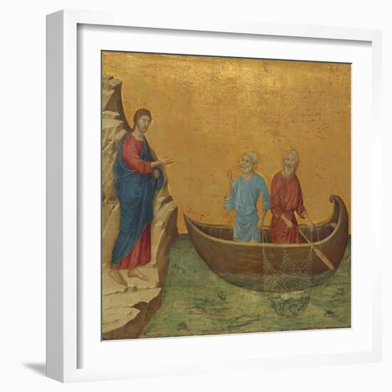 The Calling of the Apostles Peter and Andrew, 1308/1311-Duccio Di buoninsegna-Framed Giclee Print