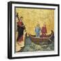 The Calling of the Apostles Peter and Andrew-Duccio di Buoninsegna-Framed Art Print