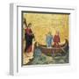 The Calling of the Apostles Peter and Andrew-Duccio di Buoninsegna-Framed Art Print