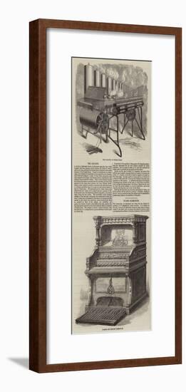 The Calliope and Evans's Harmonium-null-Framed Giclee Print