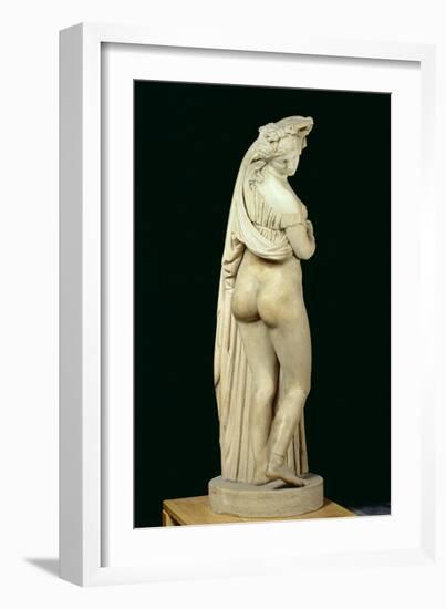 The Callipige Aphrodite, from the Farnese Collection, 2nd Century BC-null-Framed Giclee Print