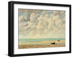 The Calm Sea, 1869-Gustave Courbet-Framed Giclee Print