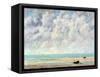 The Calm Sea-Gustave Courbet-Framed Stretched Canvas