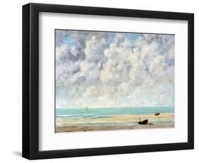 The Calm Sea-Gustave Courbet-Framed Giclee Print