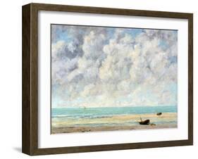 The Calm Sea-Gustave Courbet-Framed Giclee Print