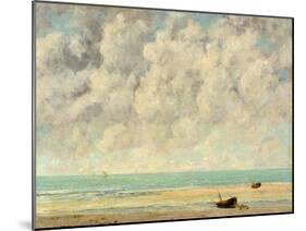 The Calm Sea-Gustave Courbet-Mounted Art Print