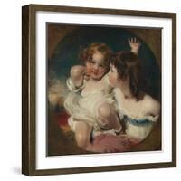 The Calmady Children (Emily, 1818–1906, and Laura Anne, 1820–94), 1823-Thomas Lawrence-Framed Giclee Print