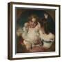 The Calmady Children (Emily, 1818–1906, and Laura Anne, 1820–94), 1823-Thomas Lawrence-Framed Giclee Print