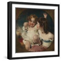 The Calmady Children (Emily, 1818–1906, and Laura Anne, 1820–94), 1823-Thomas Lawrence-Framed Giclee Print