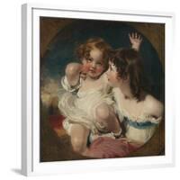 The Calmady Children (Emily, 1818–1906, and Laura Anne, 1820–94), 1823-Thomas Lawrence-Framed Giclee Print