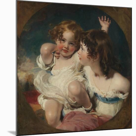 The Calmady Children (Emily, 1818–1906, and Laura Anne, 1820–94), 1823-Thomas Lawrence-Mounted Giclee Print