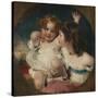 The Calmady Children (Emily, 1818–1906, and Laura Anne, 1820–94), 1823-Thomas Lawrence-Stretched Canvas