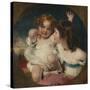 The Calmady Children (Emily, 1818–1906, and Laura Anne, 1820–94), 1823-Thomas Lawrence-Stretched Canvas