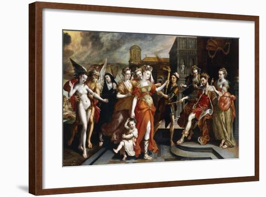 The Calumney of Apelles-Maarten de Vos-Framed Giclee Print