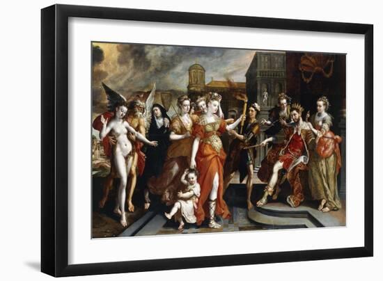 The Calumney of Apelles-Maarten de Vos-Framed Giclee Print