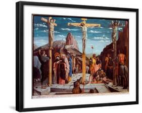 The Calvary, 1457-59 (Oil on Wood)-Andrea Mantegna-Framed Giclee Print