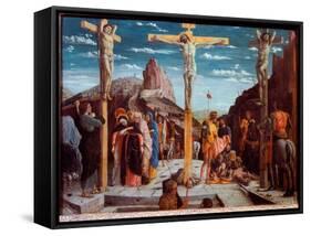 The Calvary, 1457-59 (Oil on Wood)-Andrea Mantegna-Framed Stretched Canvas