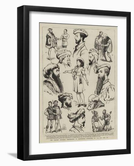 The Calvert Memorial Performance at Manchester, Characters in As You Like It-John Charles Dollman-Framed Giclee Print