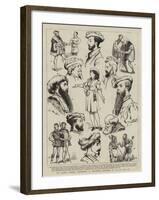 The Calvert Memorial Performance at Manchester, Characters in As You Like It-John Charles Dollman-Framed Giclee Print