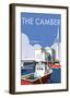 The Camber, Portsmouth V2 - Dave Thompson Contemporary Travel Print-Dave Thompson-Framed Giclee Print