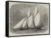 The Cambria, Winner of the International Yacht Race-Edwin Weedon-Framed Stretched Canvas