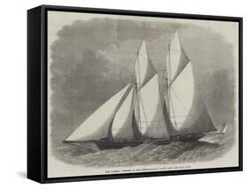 The Cambria, Winner of the International Yacht Race-Edwin Weedon-Framed Stretched Canvas